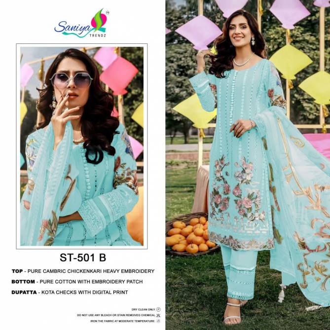 Saniya Trendz ST-501 Wholesale Pakistani Salwar Suits